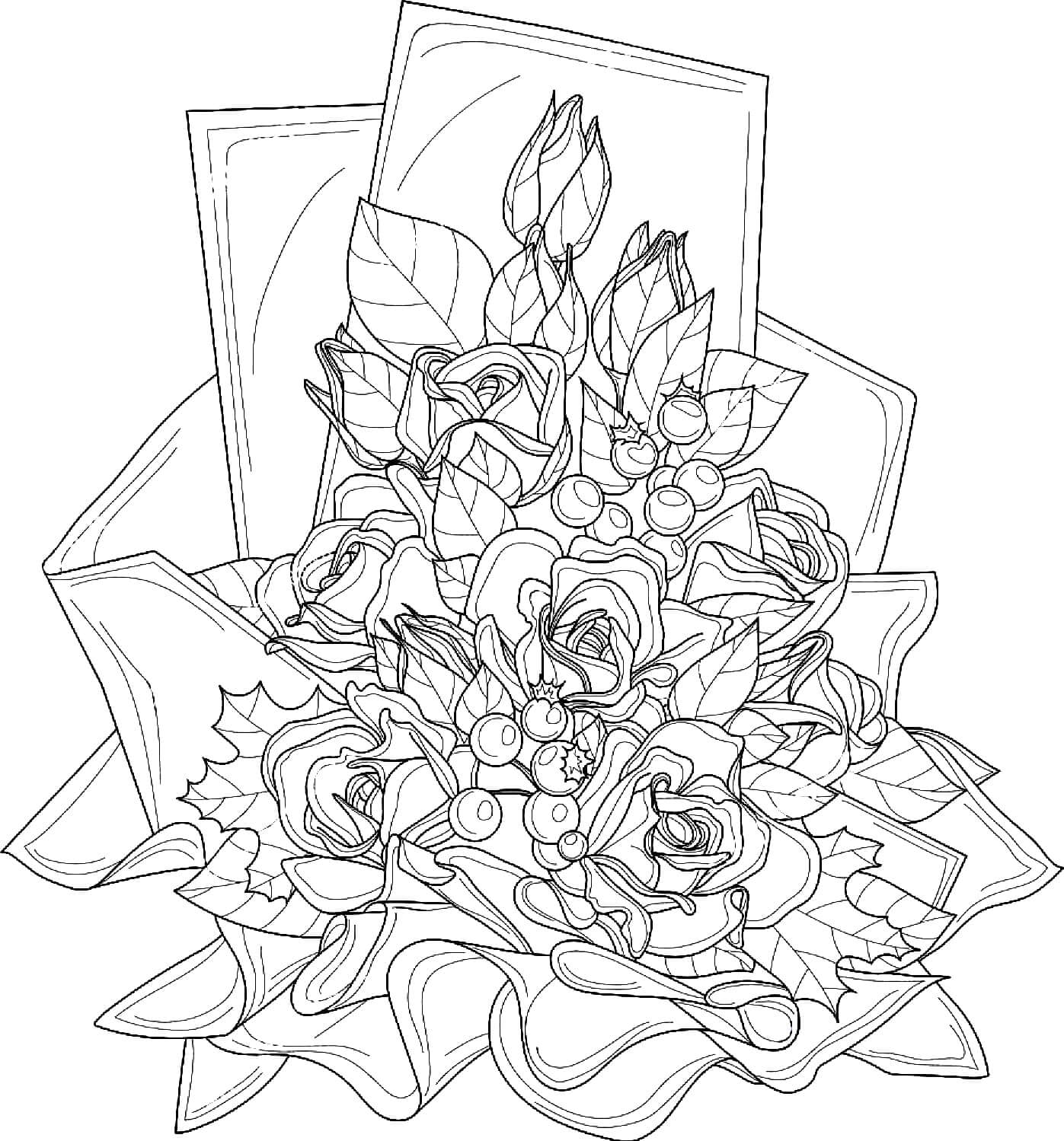 simple flower coloring pages for adults | flower coloring pages for adults color | flowers coloring pages for adults