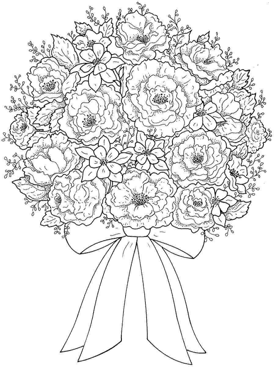 flower coloring pages for adults pdf | flower coloring pages printable | simple flower coloring pages pdf