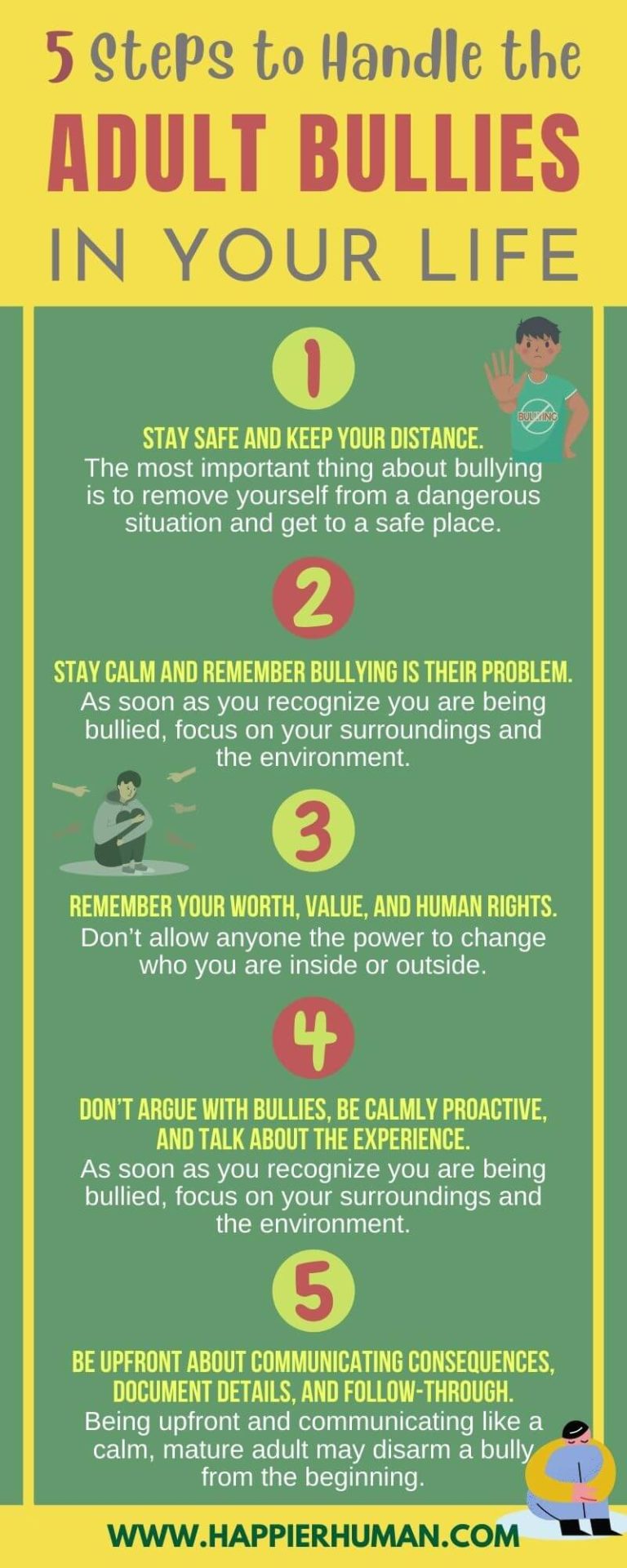 5 Steps to Deal with an Adult Bully in Your Life Happier Human