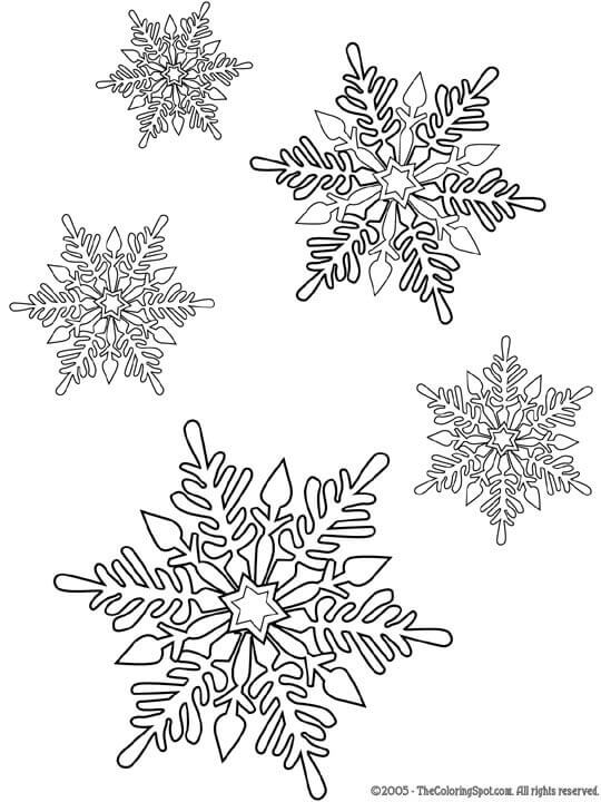 Snowflake Cut-Outs | snowflake free coloring pages | snowflake coloring pages for adults 