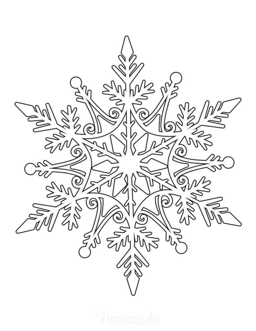 Snowflake Mandala 1st | frozen snowflake coloring pages | frozen snowflake coloring pages