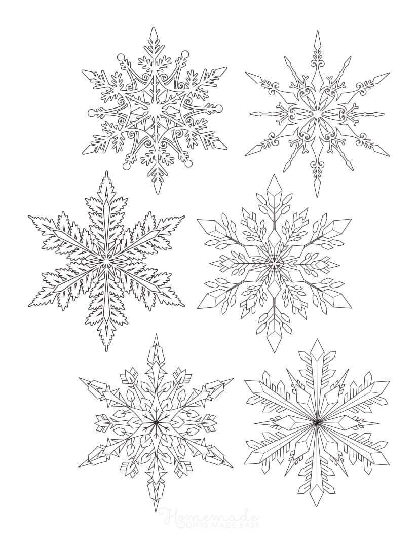 Snowflake Mandala 3rd | snowflake free coloring pages | snowflake coloring pages for adults