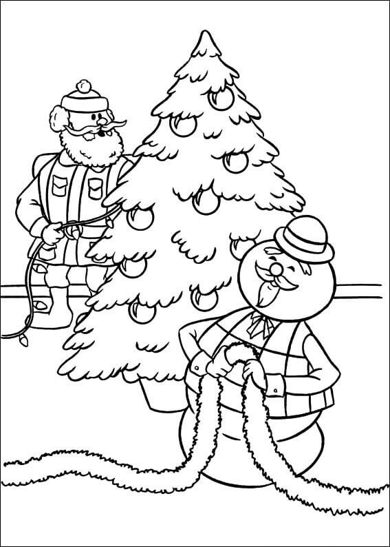 frosty the snowman coloring pages for free | girl snowman coloring pages | santa and snowman coloring pages