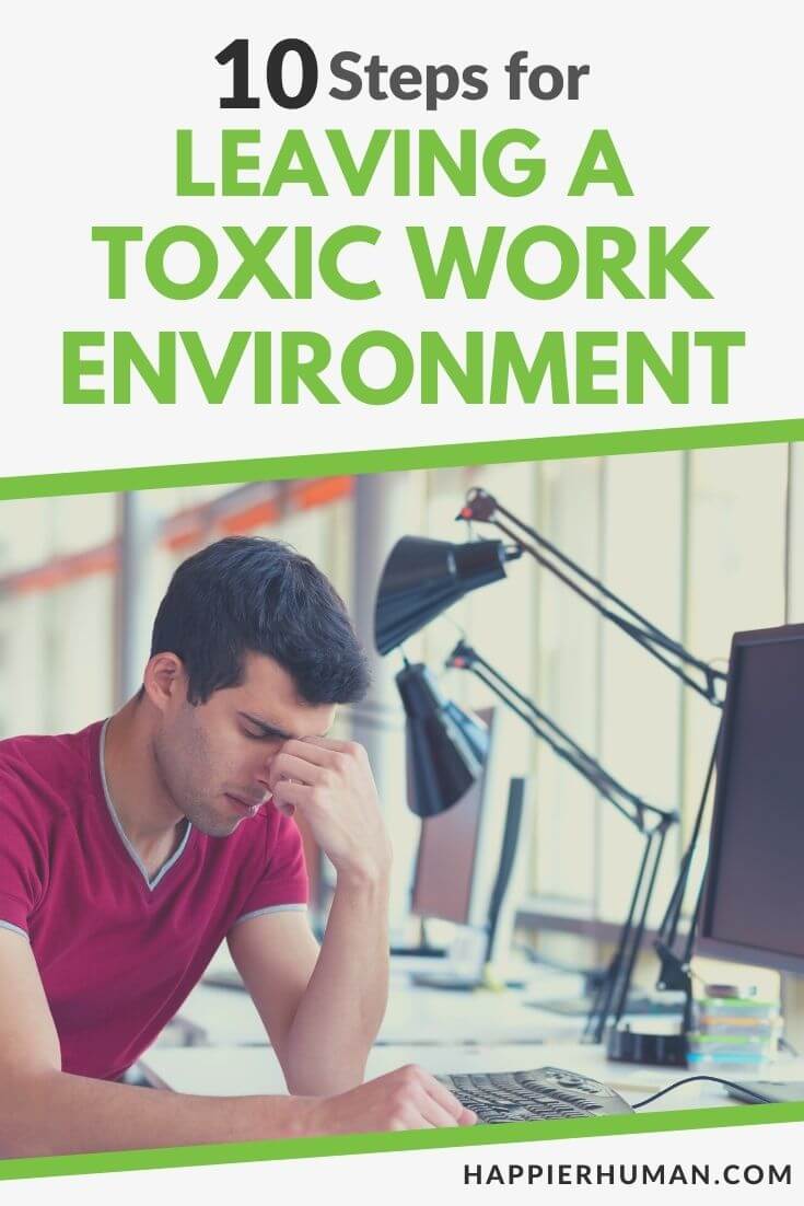 leaving a toxic work environment | toxic work environment anxiety | signs of a toxic work environment