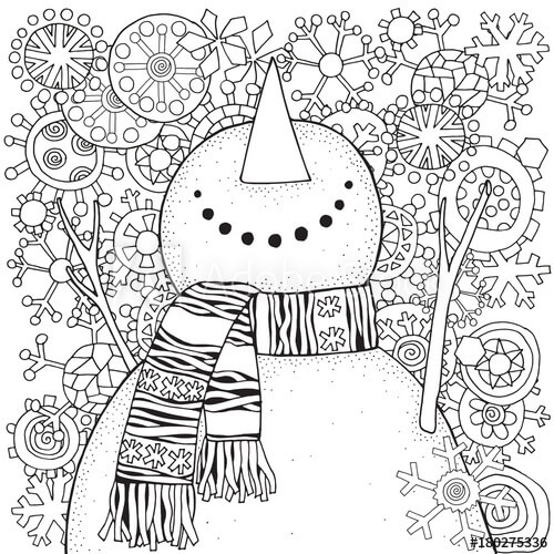 snowman face coloring pages | snowman family coloring pages | girl snowman coloring pages