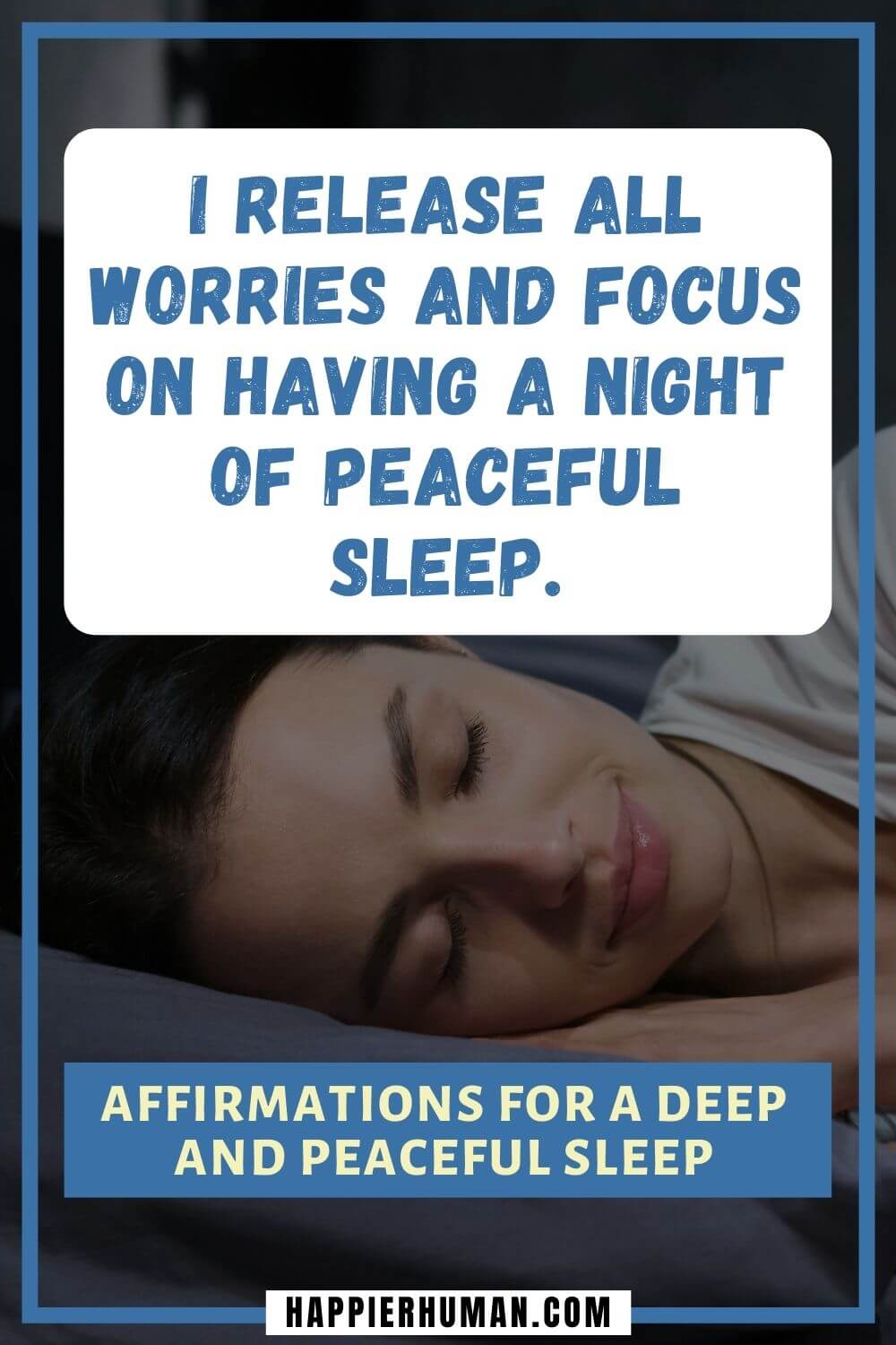 Affirmations for Sleep - I release all worries and focus on having a night of peaceful sleep. | sleep affirmations law of attraction | sleep affirmations for confidence | 15 bedtime affirmations
