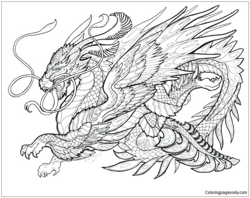 realistic dragon coloring pages | dragon mandala coloring pages | how to train your dragon coloring pages