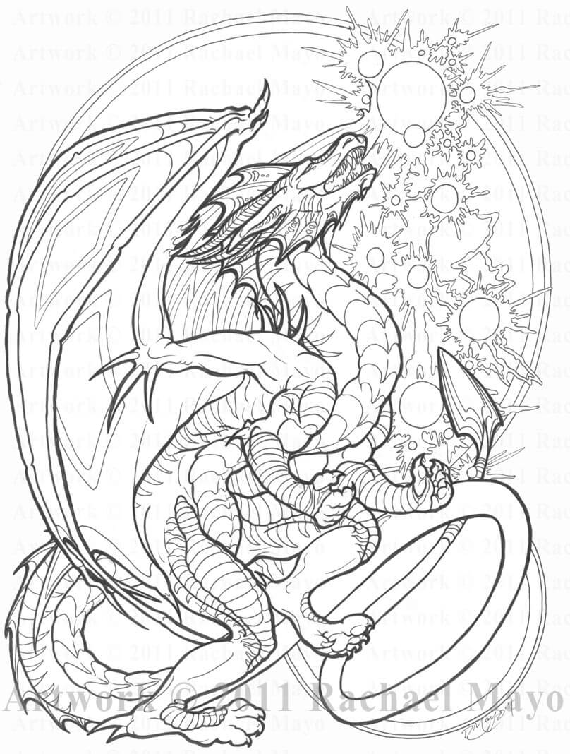 free dragon coloring pages | dragon adult coloring pages printable | dragon coloring pages for kids