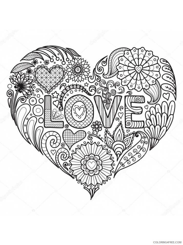 hearts coloring pages for adults | free heart coloring pages for adults | free printable heart coloring pages for adults