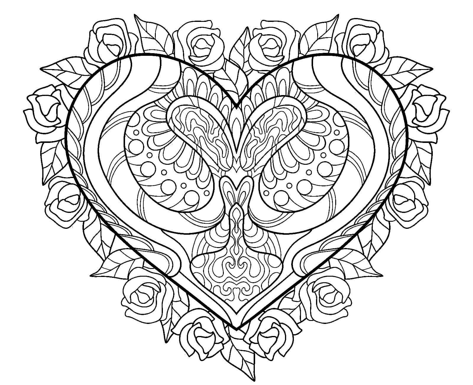 heart coloring pages for adults | heart coloring meaning | heart coloring pages for toddlers