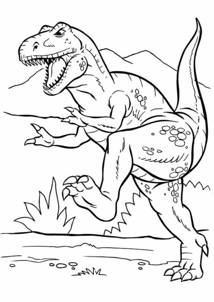 cartoon t rex coloring page | toy story t rex coloring page | indominus rex vs t rex coloring page