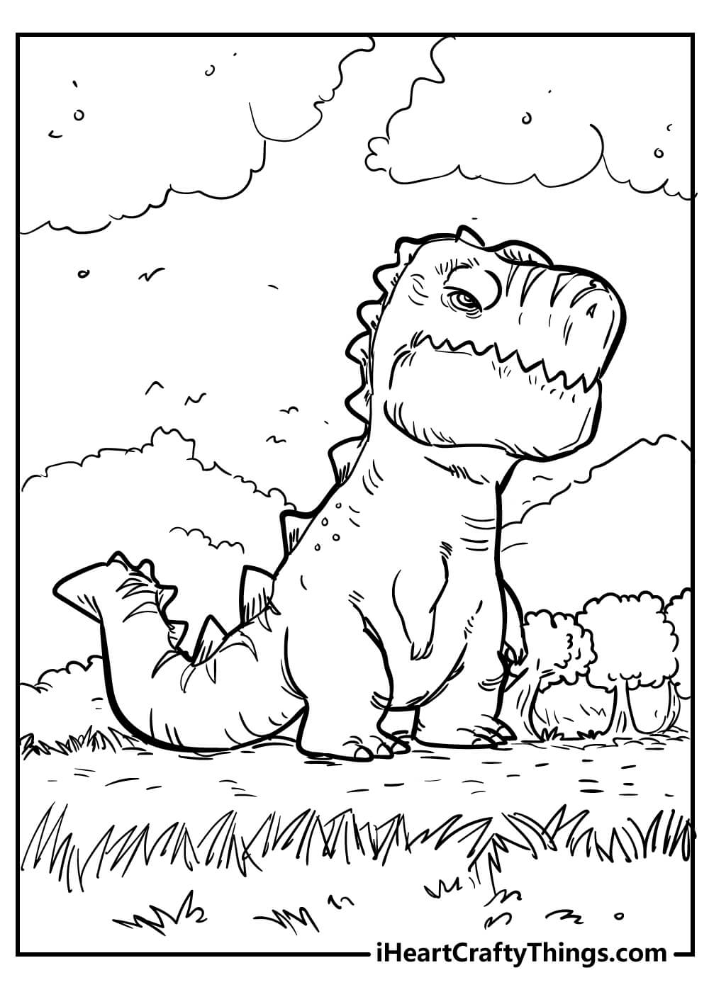 20 Tyrannosaurus Rex T Rex Coloring Pages for All Ages   Happier ...