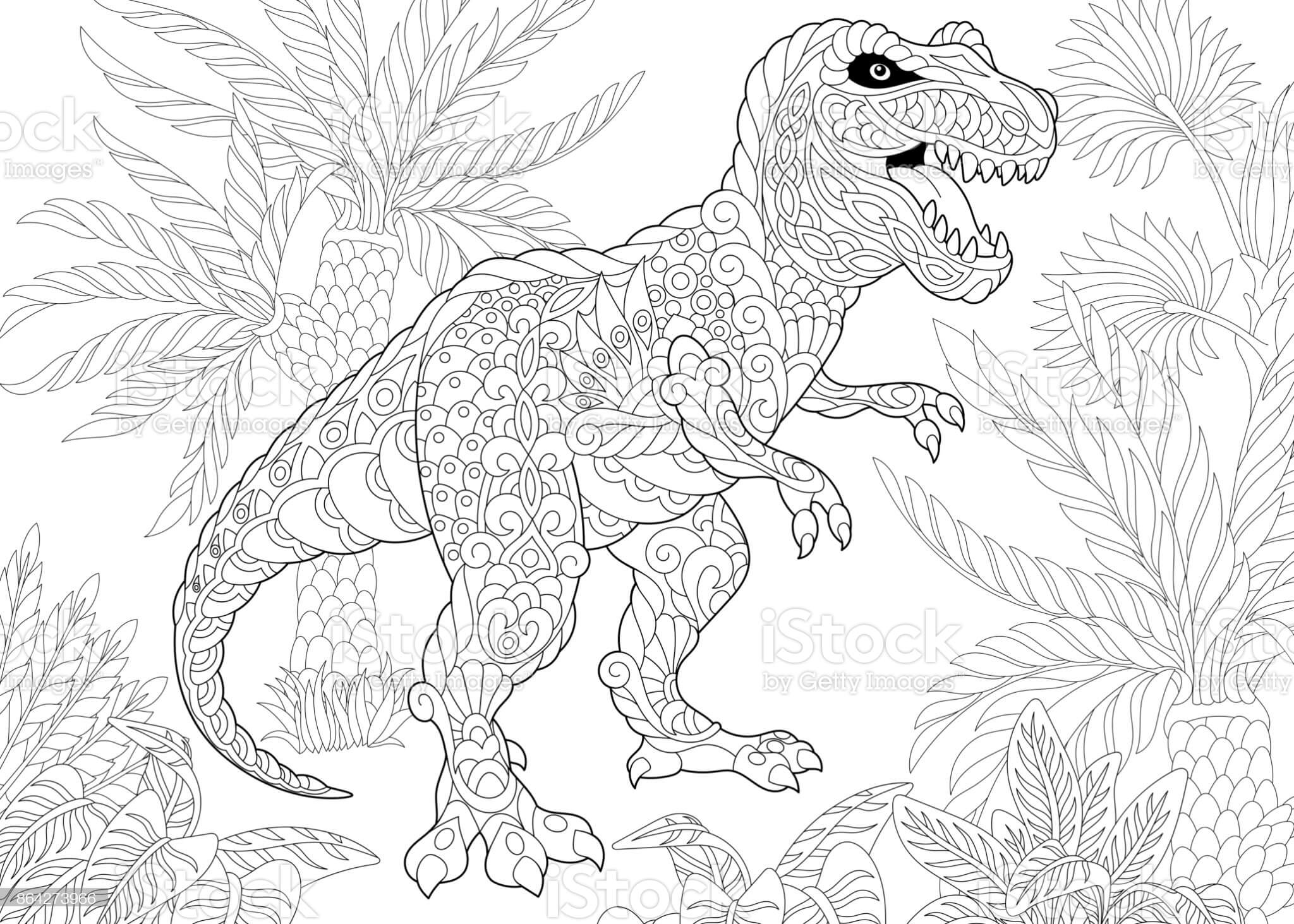 20 Tyrannosaurus Rex T Rex Coloring Pages for All Ages   Happier ...