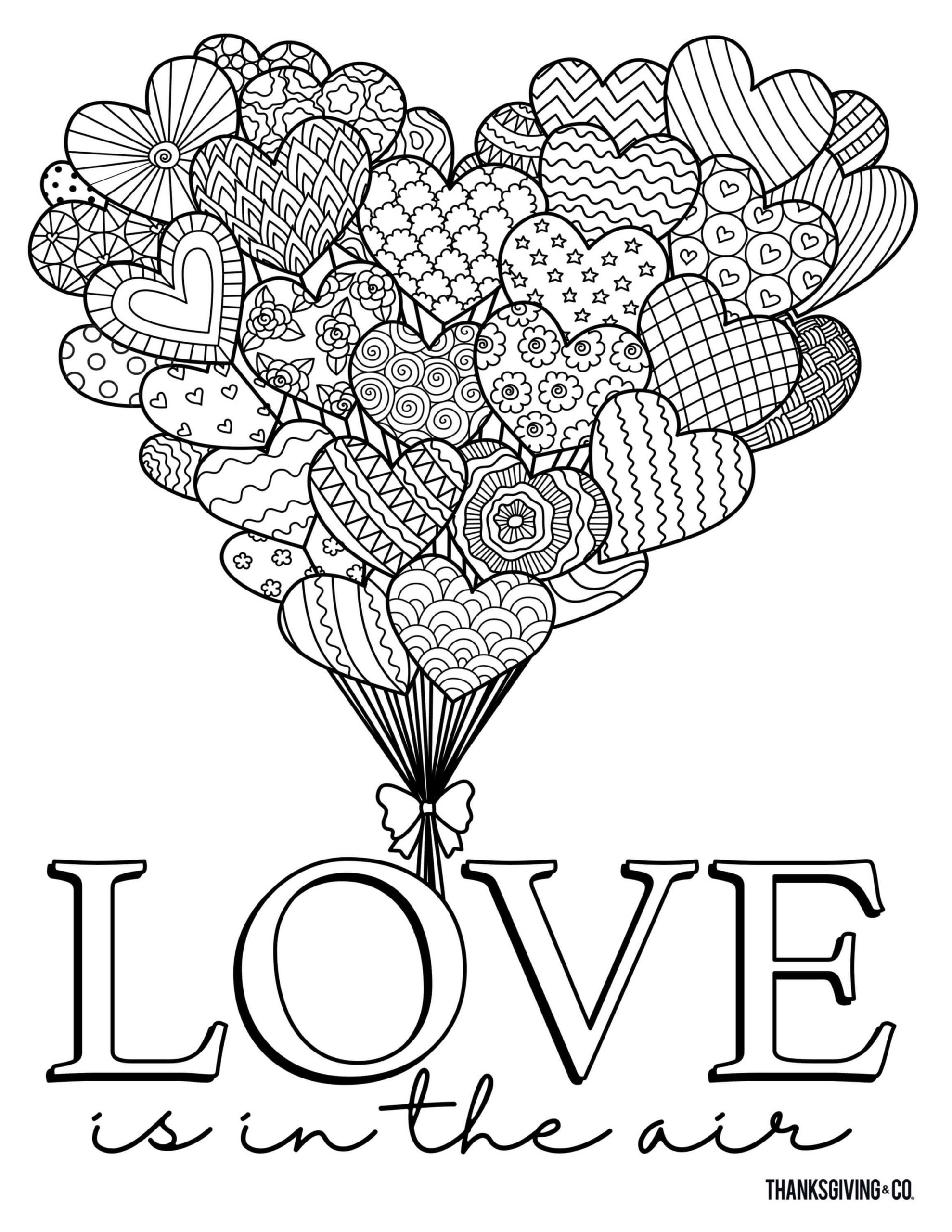 51 Printable Valentine s Day Coloring Pages For Adults Happier Human