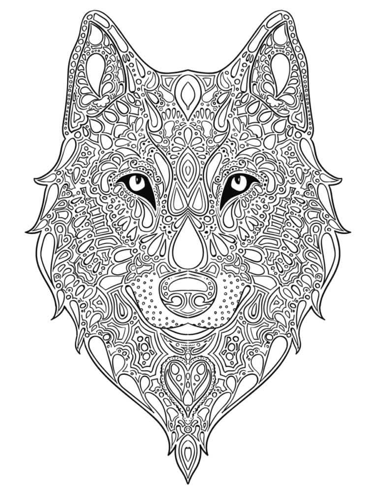 wolf coloring pages | winged wolf coloring pages | howling wolf coloring pages