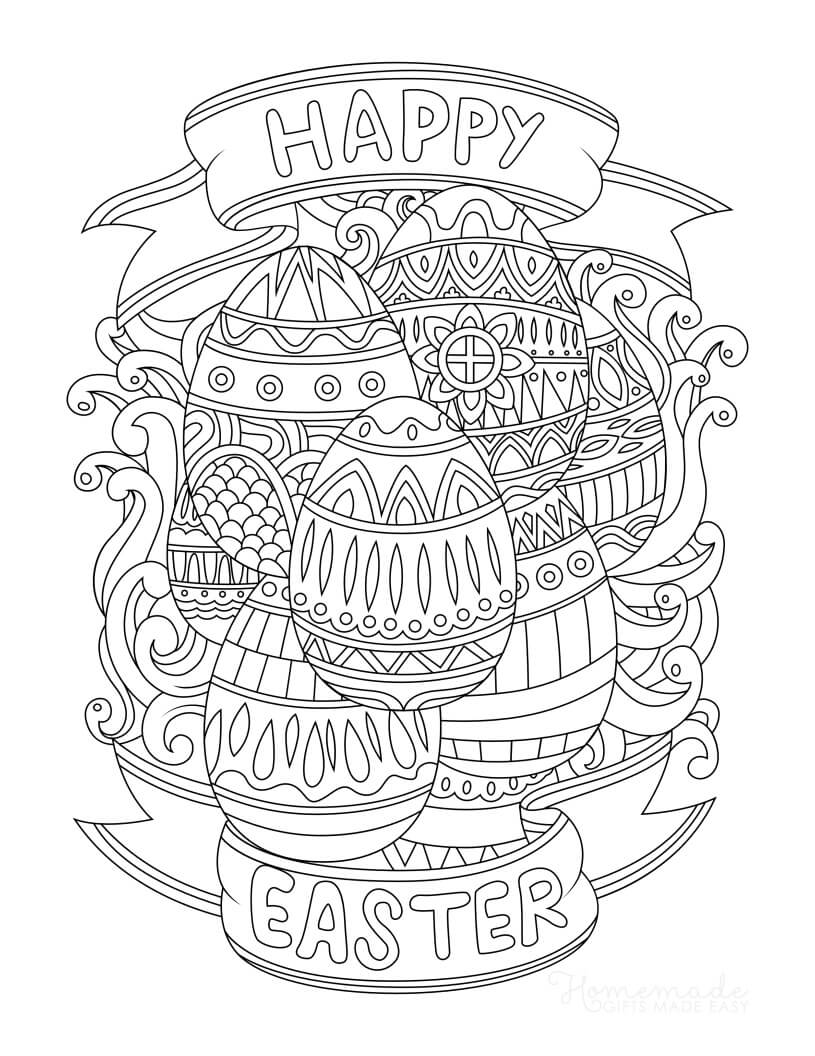 coloring pages for adults easter