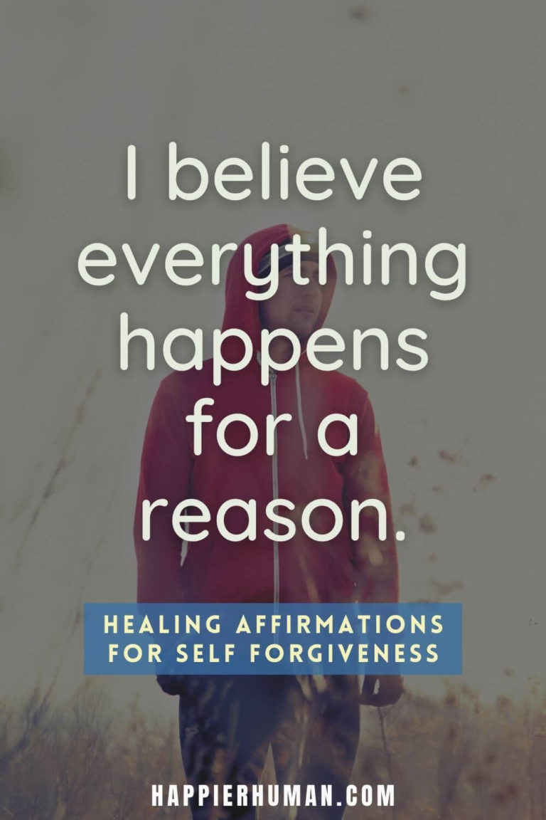 25 Healing Affirmations for Self Forgiveness - Happier Human