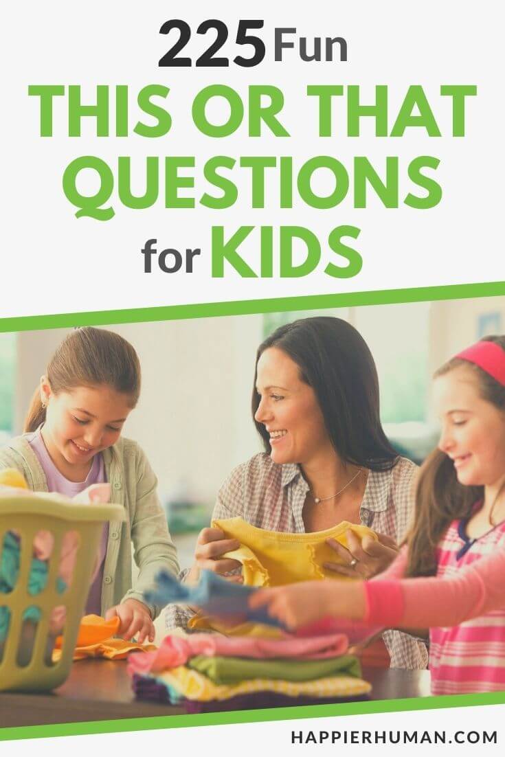 this or that questions for kids | this or that questions for students | would you rather questions for kids