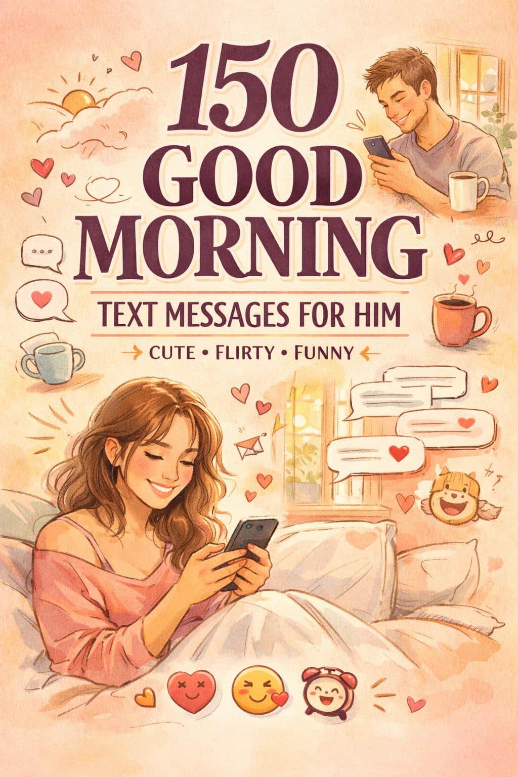 good morning text for him | cute good morning texts | flirty good morning handsome quotes