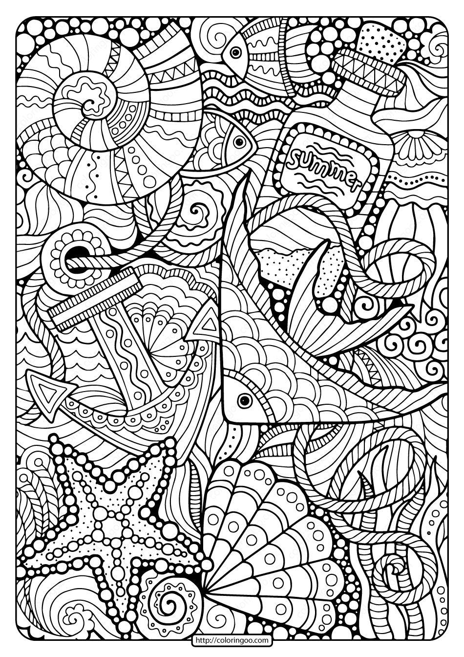 summer coloring pages ice cream | summer picture color ideas | easy to color coloring pages