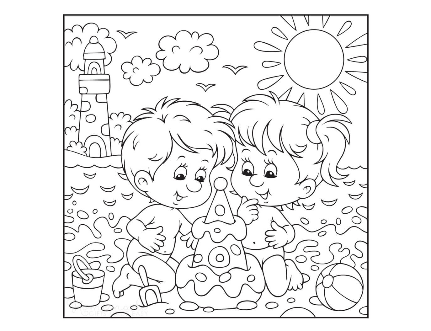 summer coloring pages ice cream | summer coloring pages | easy to color coloring pages