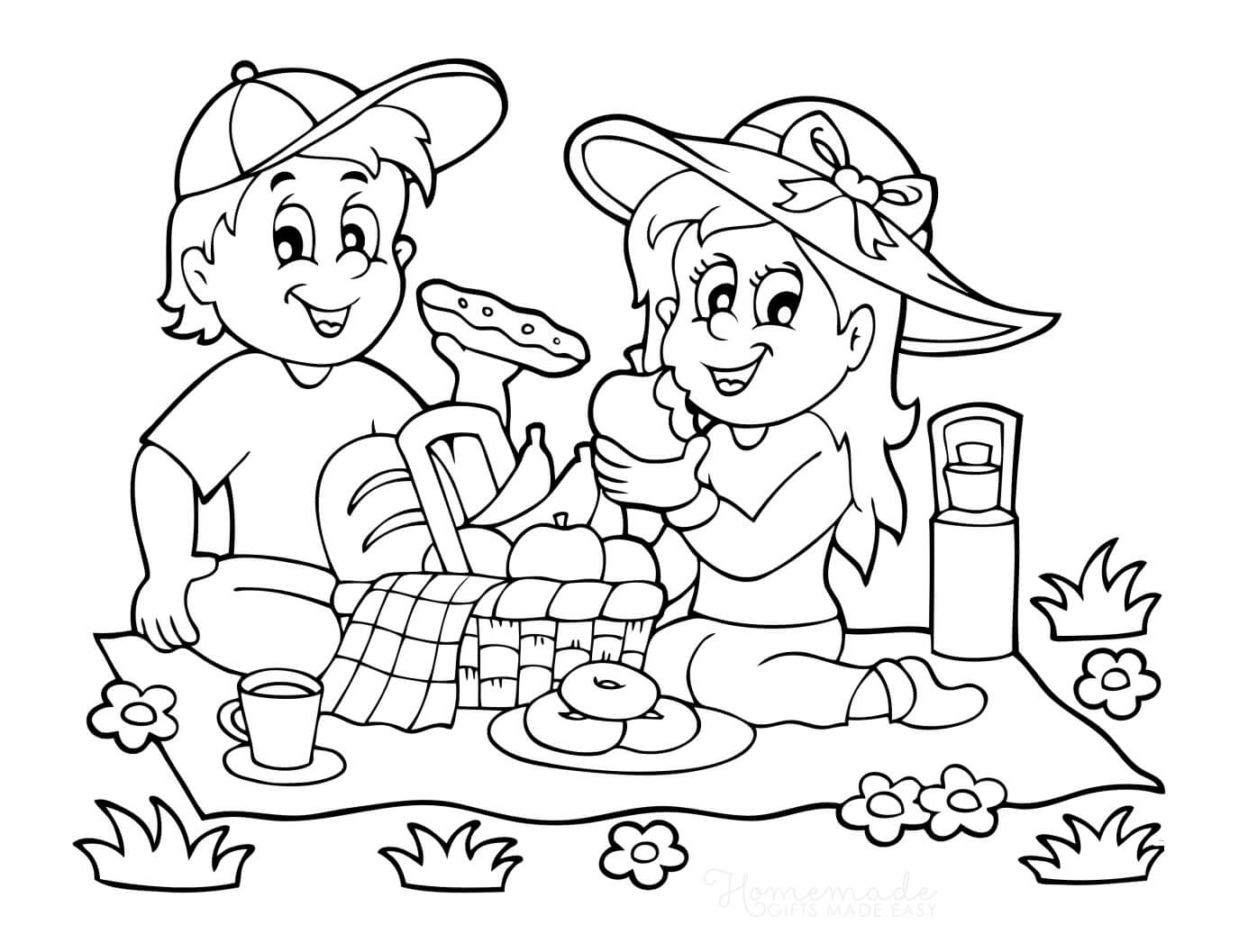 fall coloring pages | summer coloring pages | cute summer coloring pages
