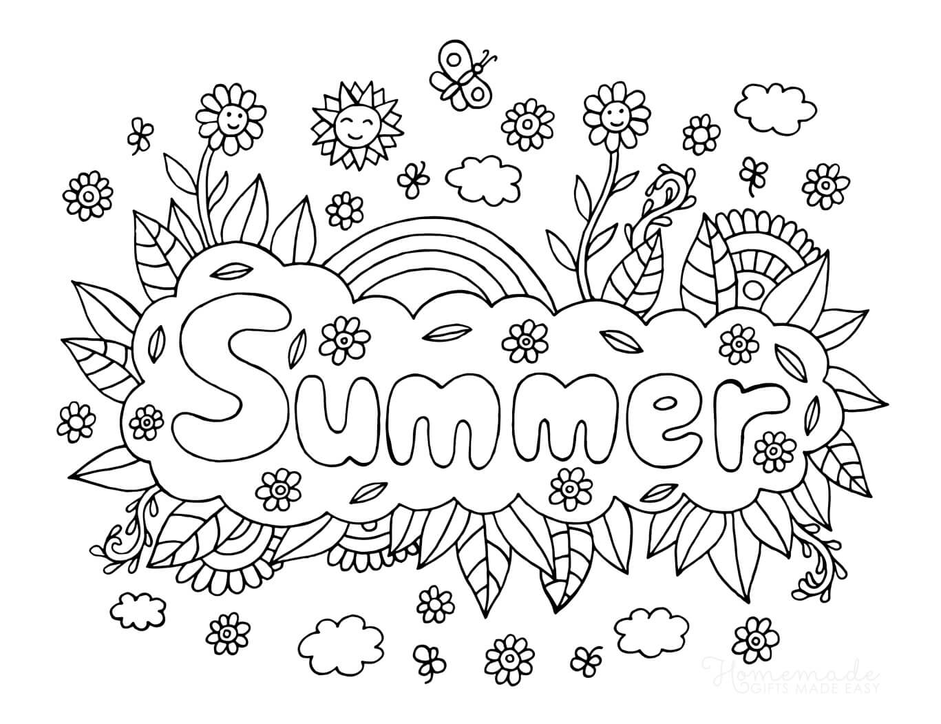 Make Mini Summer Coloring Books for Kids (With a Free Printable!)