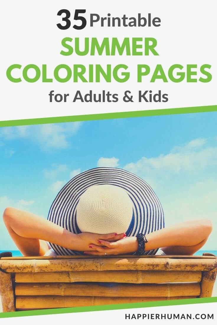 summer coloring pages | summer coloring pages for adults | spring coloring pages