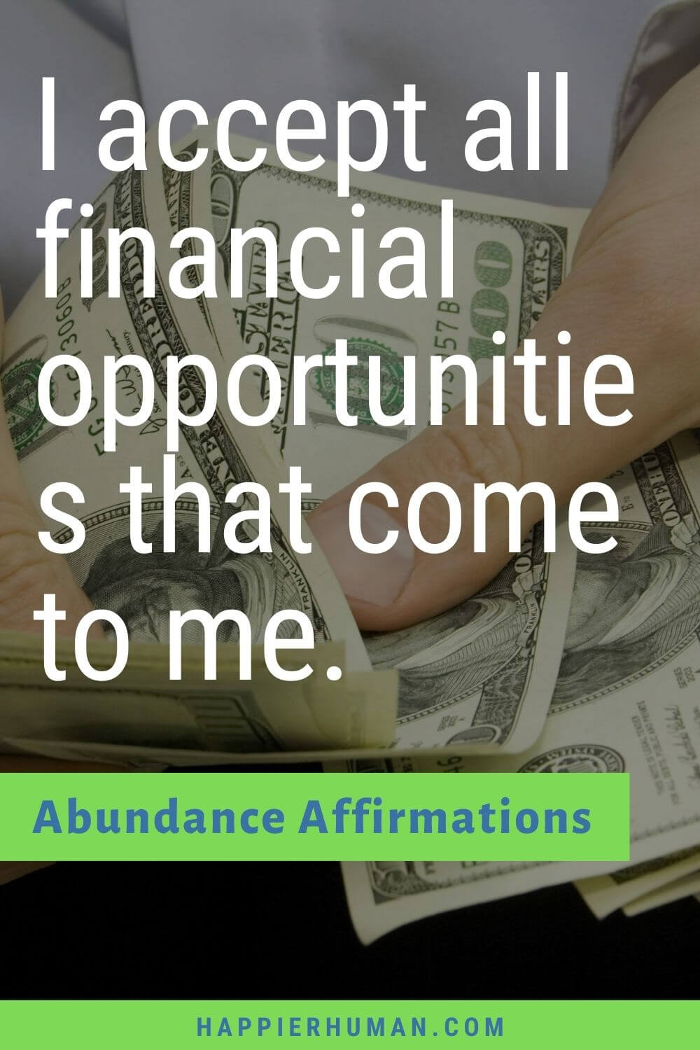 Abundance Affirmations - I accept all financial opportunities that come to me. | 10 money affirmations that really work | 7 most powerful money affirmations | morning affirmations for abundance
