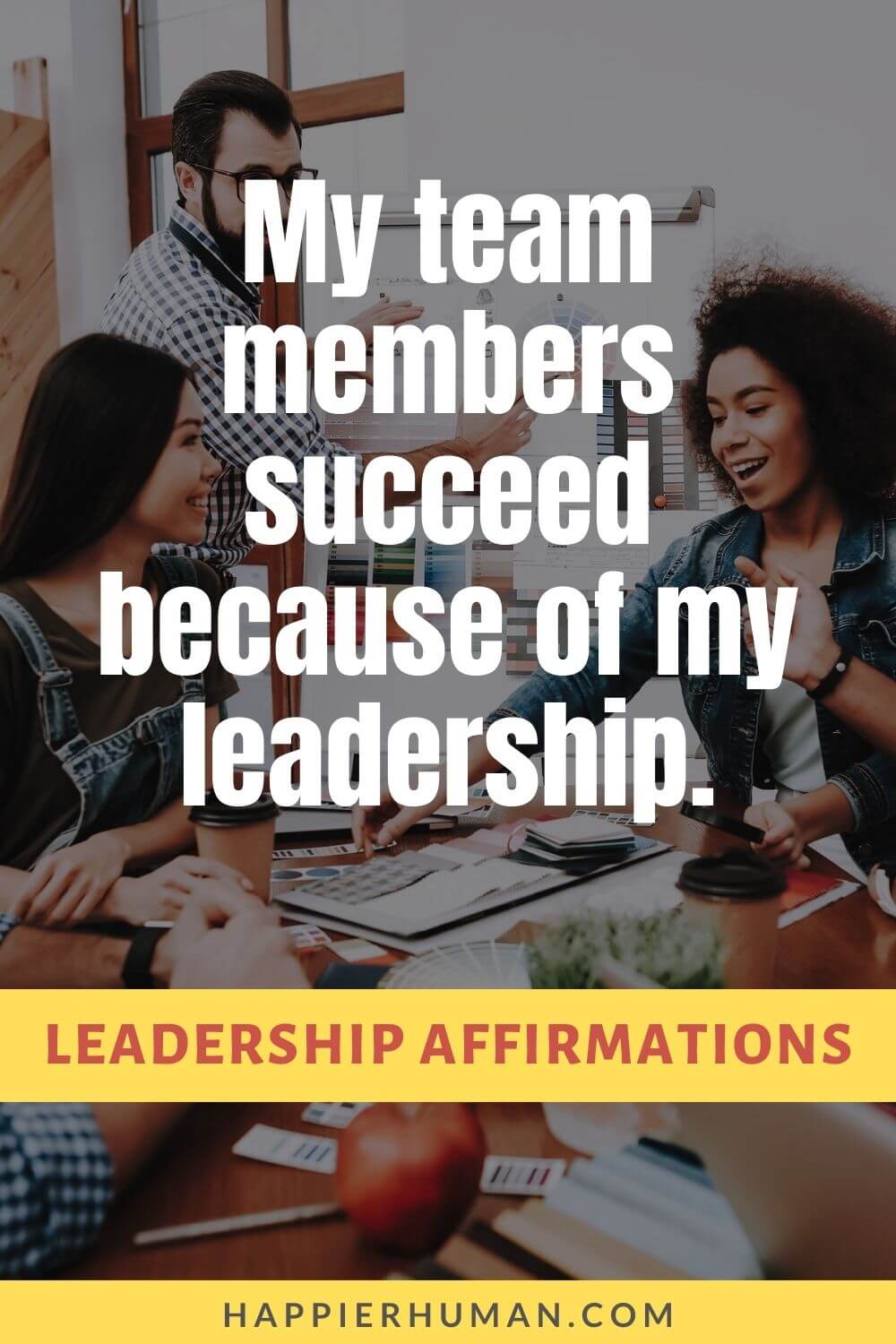 Leadership Affirmations - My team members succeed because of my leadership. | positive affirmations | 5 powerful affirmations | what are morning affirmations
