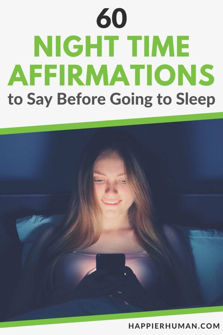 night time affirmations | night affirmations for success | night affirmations for self love