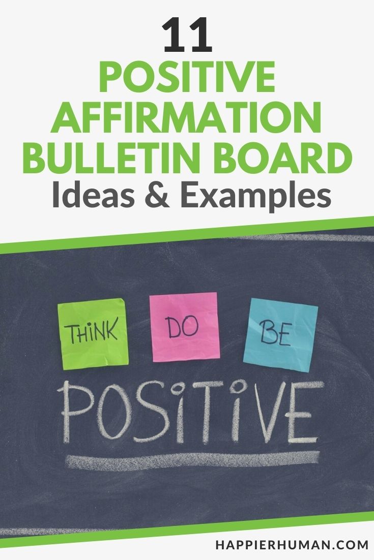 Positive Affirmation Bulletin Board