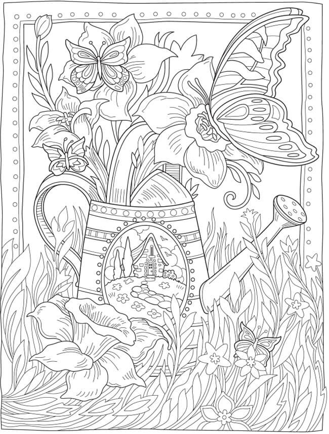spring coloring pages flowers | spring coloring pages easter | free spring coloring pages