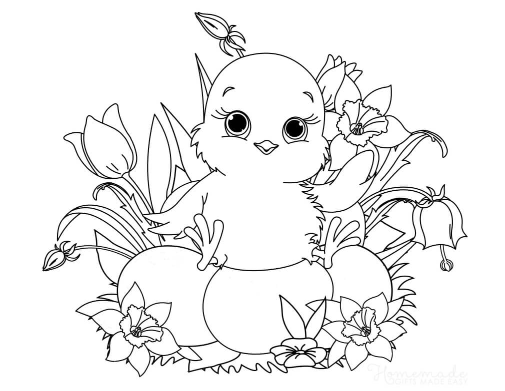 20 Printable Spring Coloring Pages for Adults & Kids   Happier Human