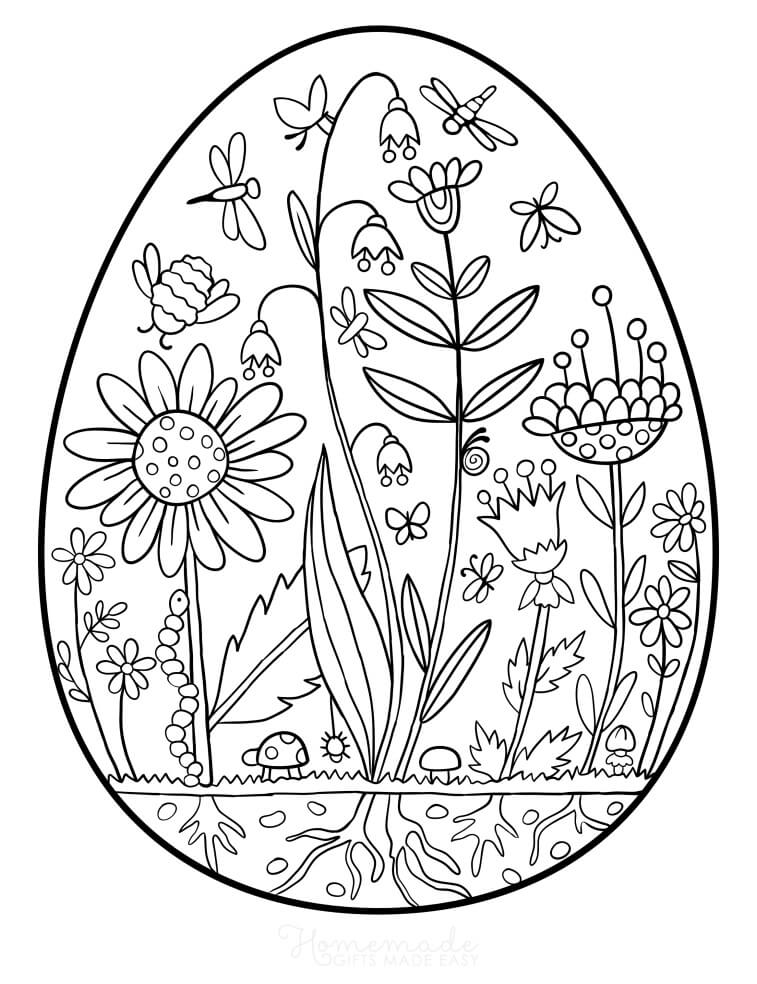 Happy spring coloring book for adults: spring flowers coloring