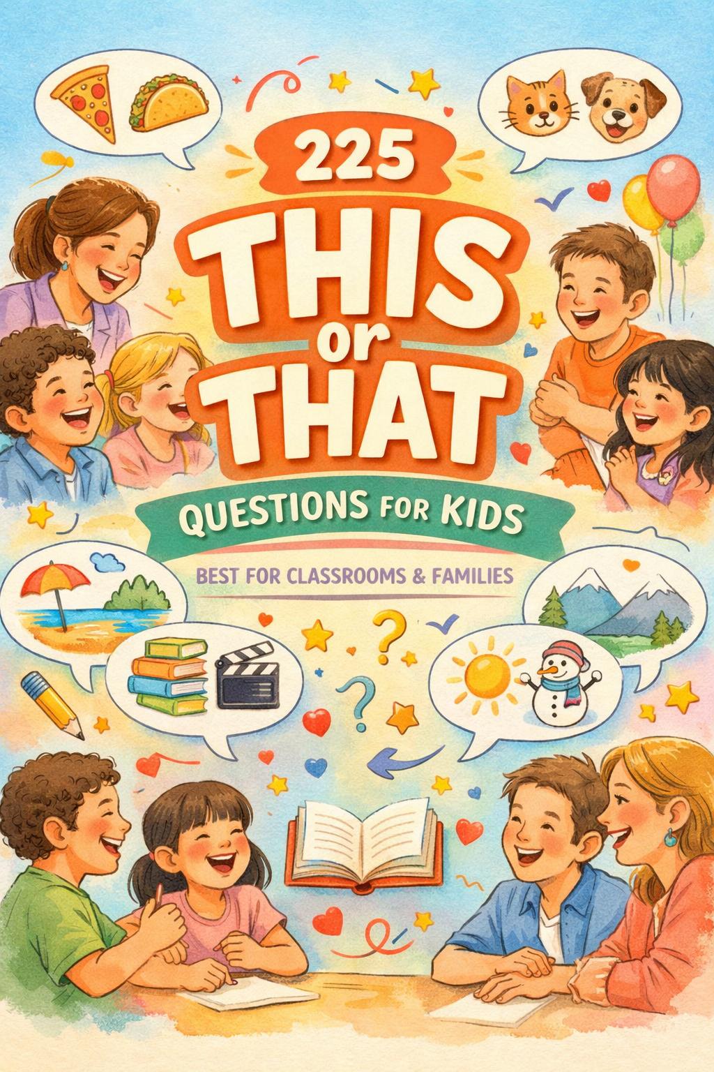 Looking for a fun way to keep kids entertained? These kid-friendly "this or that" questions are perfect for sparking conversations, encouraging creativity, and having endless laughs during family time or gatherings! This Or That Questions For Kids | Fun Questions For Kids | Family Conversation Starters | Creative Games For Kids | Easy Icebreaker Questions | Kids Party Activities | This Or That Game Ideas | Fun Indoor Activities For Kids | Kids Activities | Conversation Starters