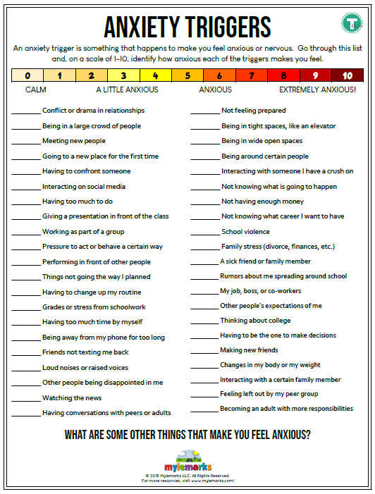 anxiety worksheets dbt | what makes you anxious worksheet | cbt for anxiety worksheets