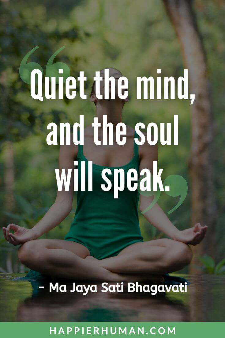 Karma Quotes - “Quiet the mind, and the soul will speak.” -  Ma Jaya Sati Bhagavati | karma quotes funny | time and karma quotes | karma quotes for instagram bio