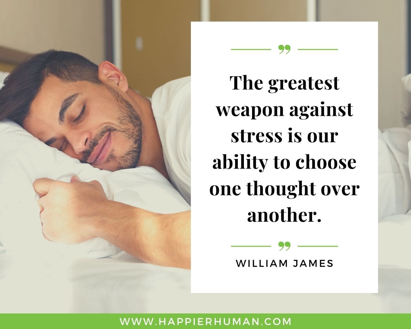 Overthinking Quotes - “The greatest weapon against stress is our ability to choose one thought over another.” - William James