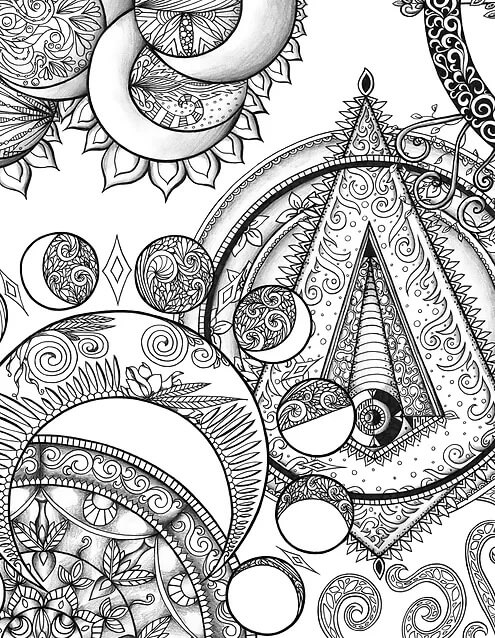 trippy coloring pages for adults | types of coloring pages | easy trippy coloring pages for adults