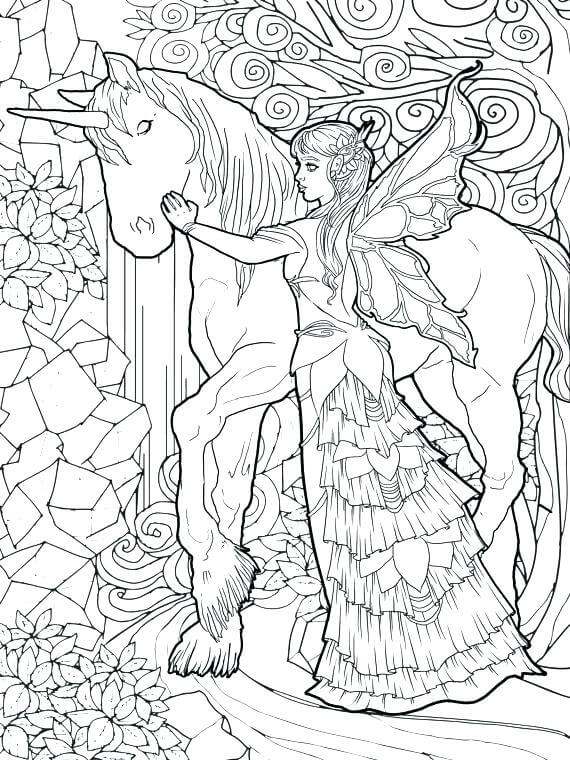17 printable unicorn coloring pages for adults happier human