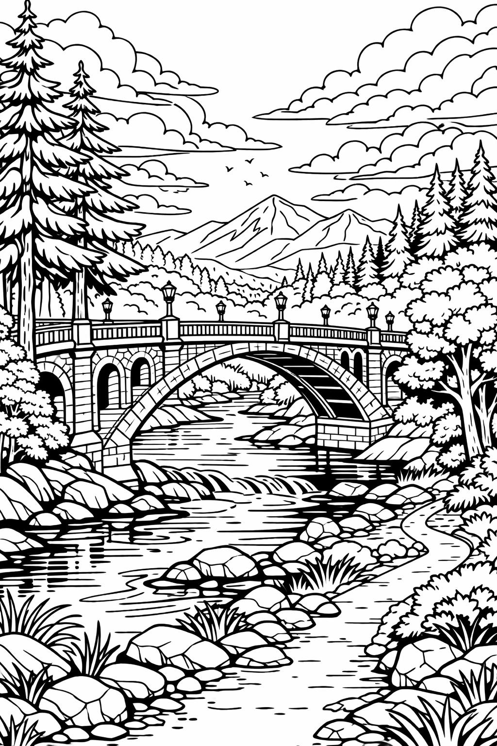 cityscape coloring page | urban skyline line art | detailed city view