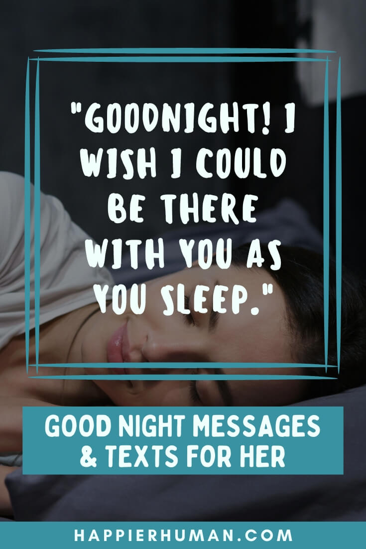 81 Cute Good Night Messages & Texts for Her in 2024 - Happier Human