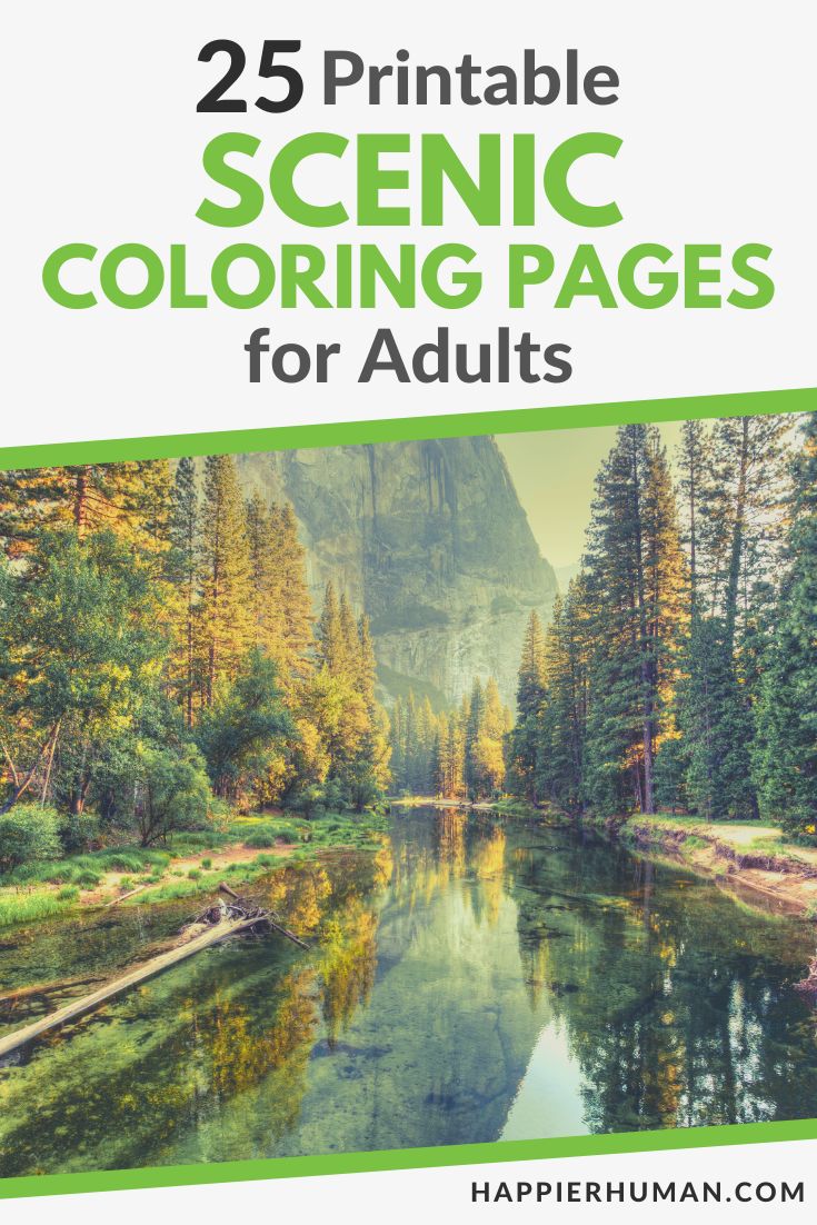 scenic coloring pages for adults | adult coloring pages | free adult coloring pages