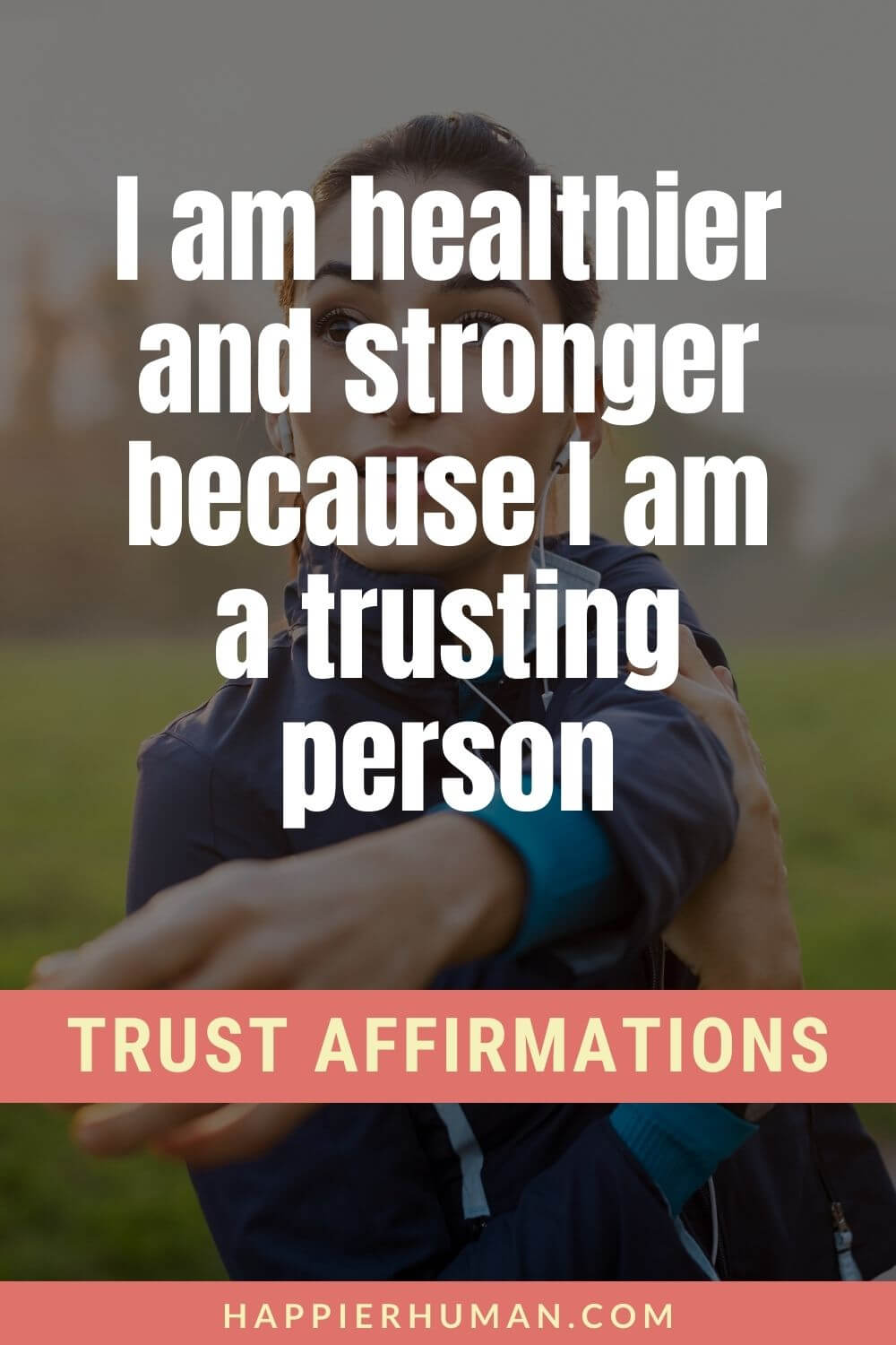 Trust Affirmations - I am healthier and stronger because I am a trusting person | affirmations for trusting the process | affirmations for hope | surrender affirmations