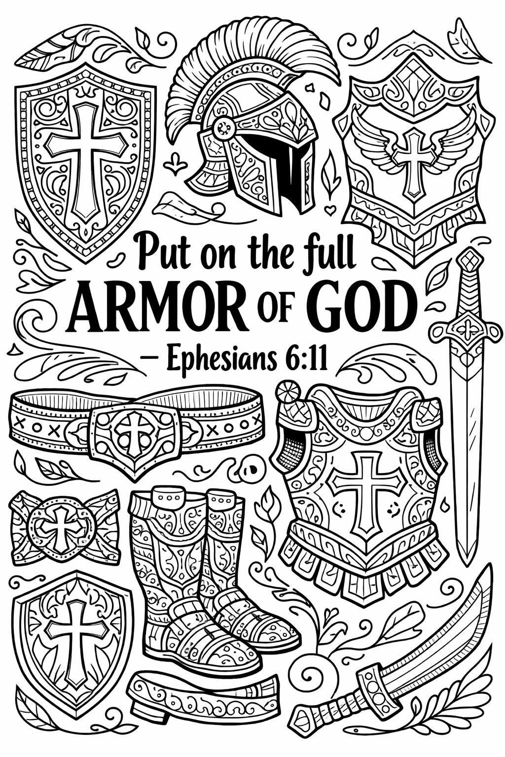 Bible verse coloring page with mandala design | Detailed scripture coloring page | Adult religious coloring sheet