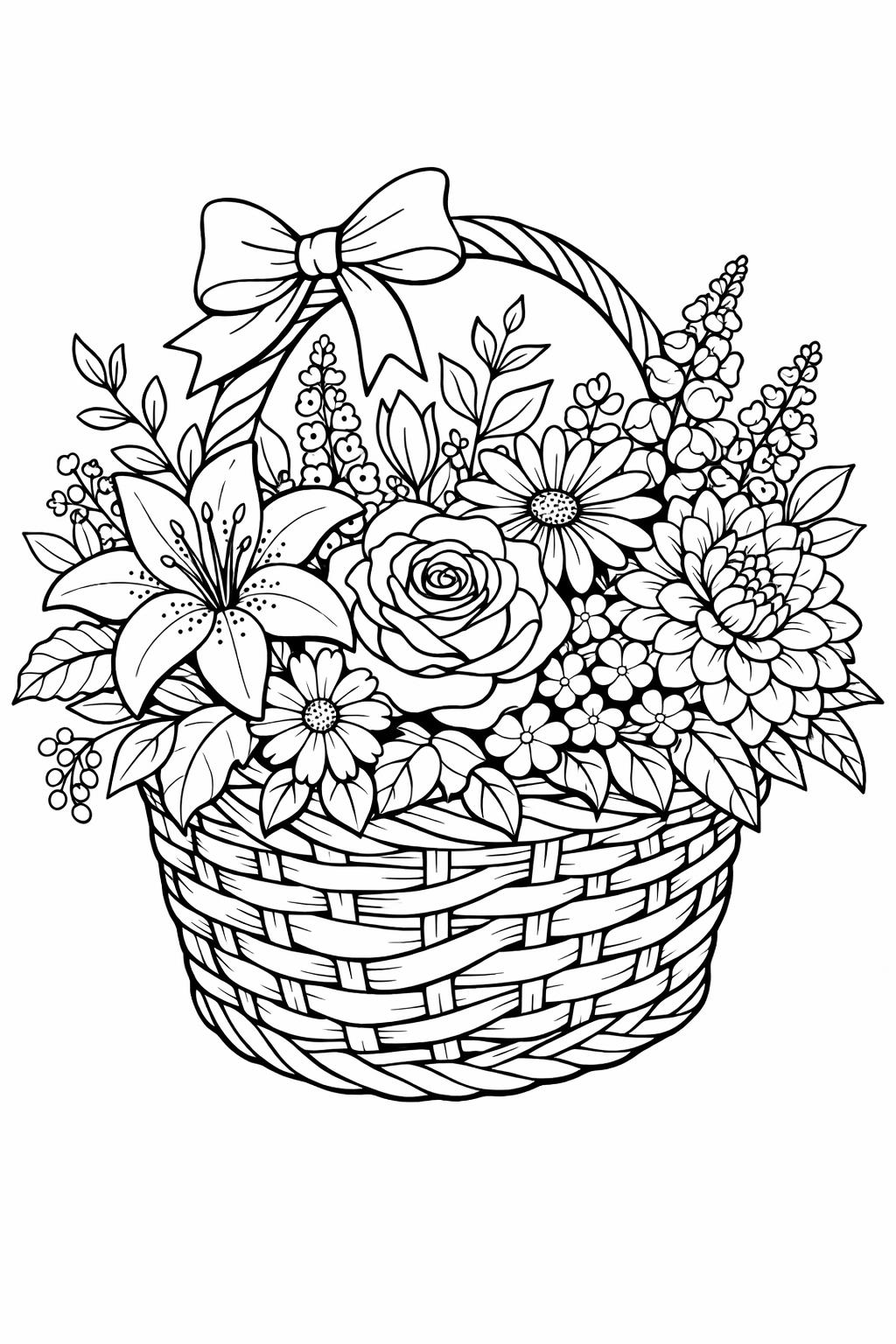 flower coloring pages for adults | flower coloring pages printable | spring flower coloring pages for adults
