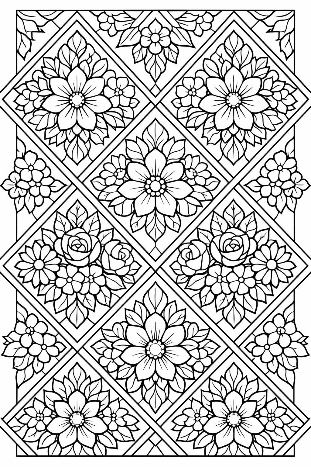flower coloring pages for adults | flower coloring pages printable | spring flower coloring pages for adults
