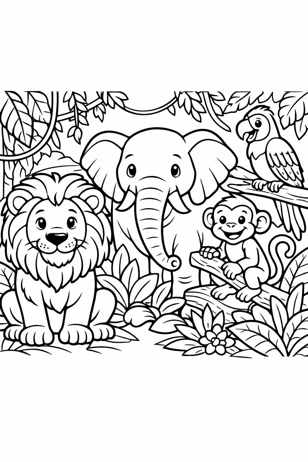 adult coloring pages animals | simple animal coloring pages for adults | animal coloring page realistic