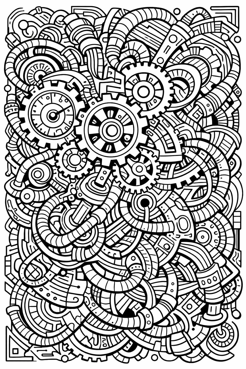 organic abstract coloring | freeform shapes art | natural flow design page